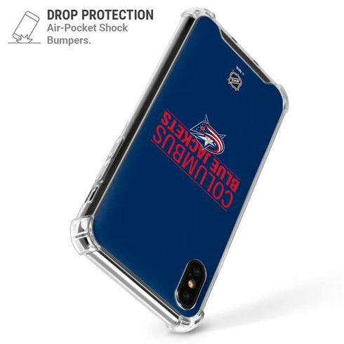 NHL Columbus Blue Jackets Lineup iPhone XS Max Clear Case